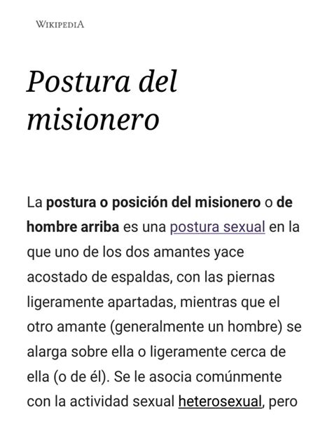 el misionero porn|'posicion misionero' Search .